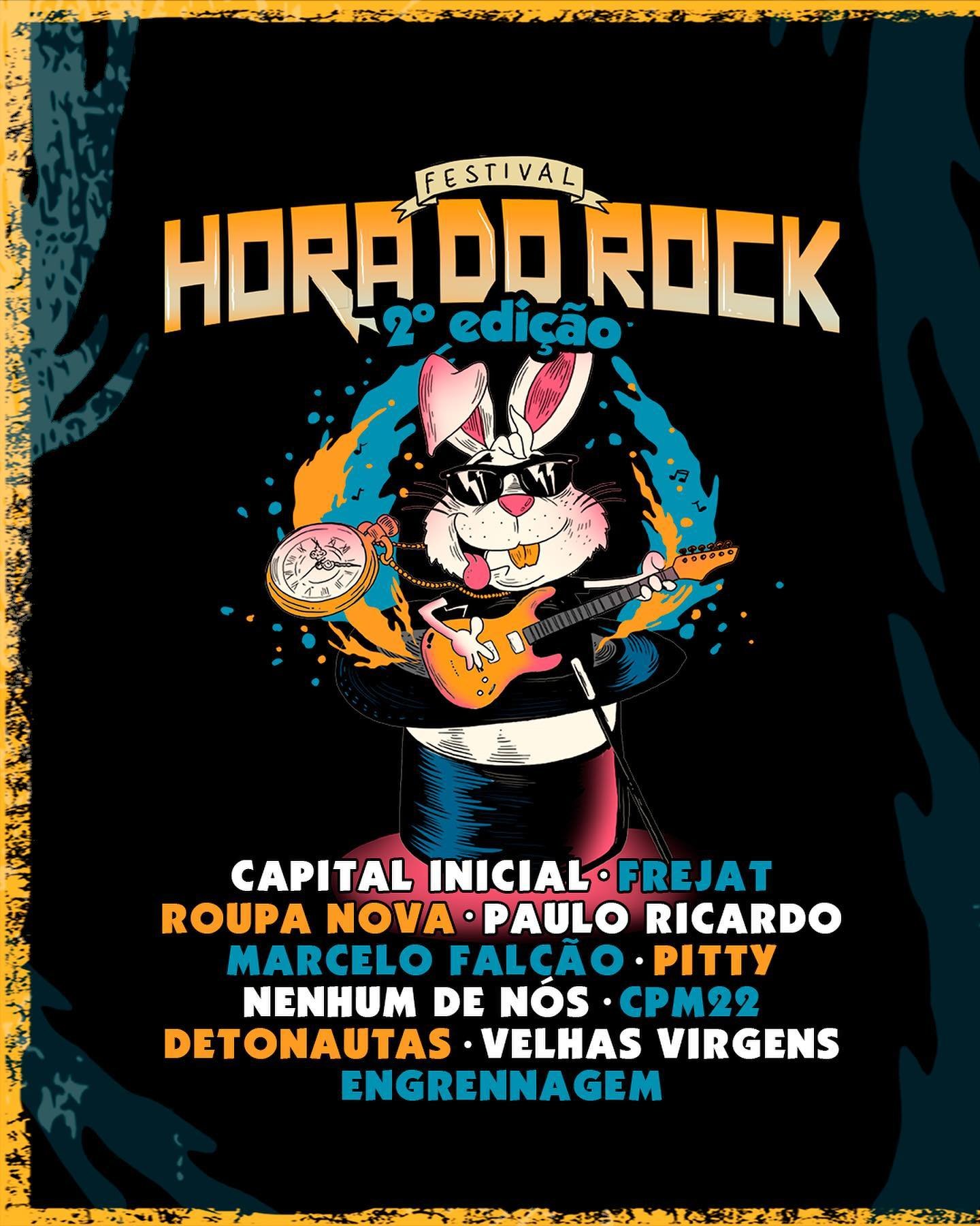 Segundo Festival Hora do Rock divulga lineup completo com horários dos