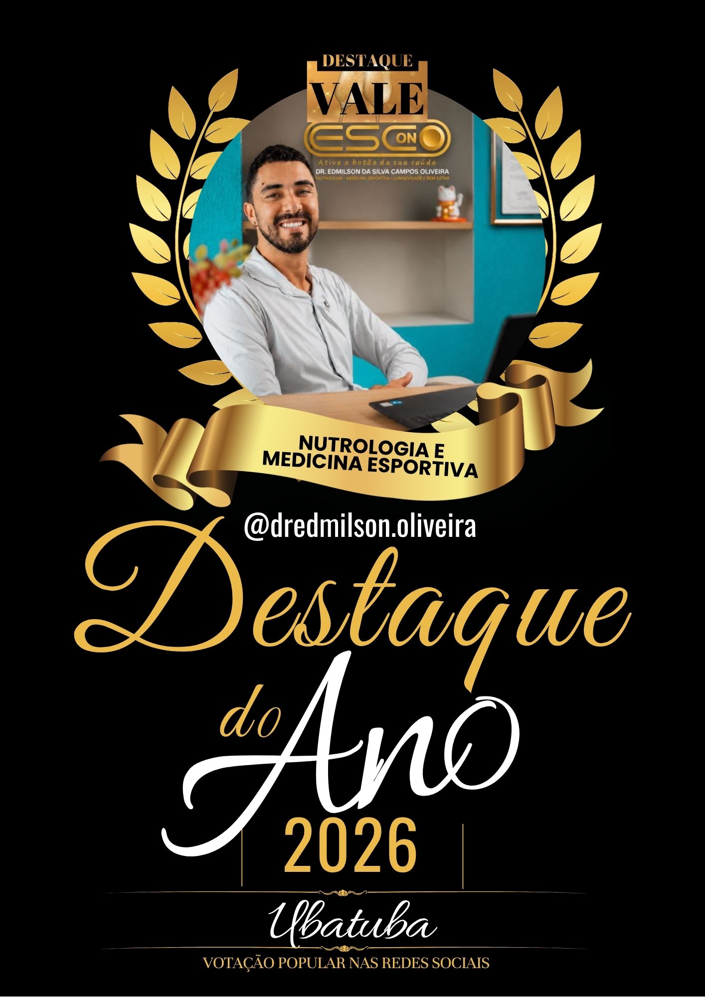 DR EDMILSON OLIVEIRA É DESTAQUE EM NUTROLOGIA E MEDICINA ESPORTIVA EM UBATUBA!!!