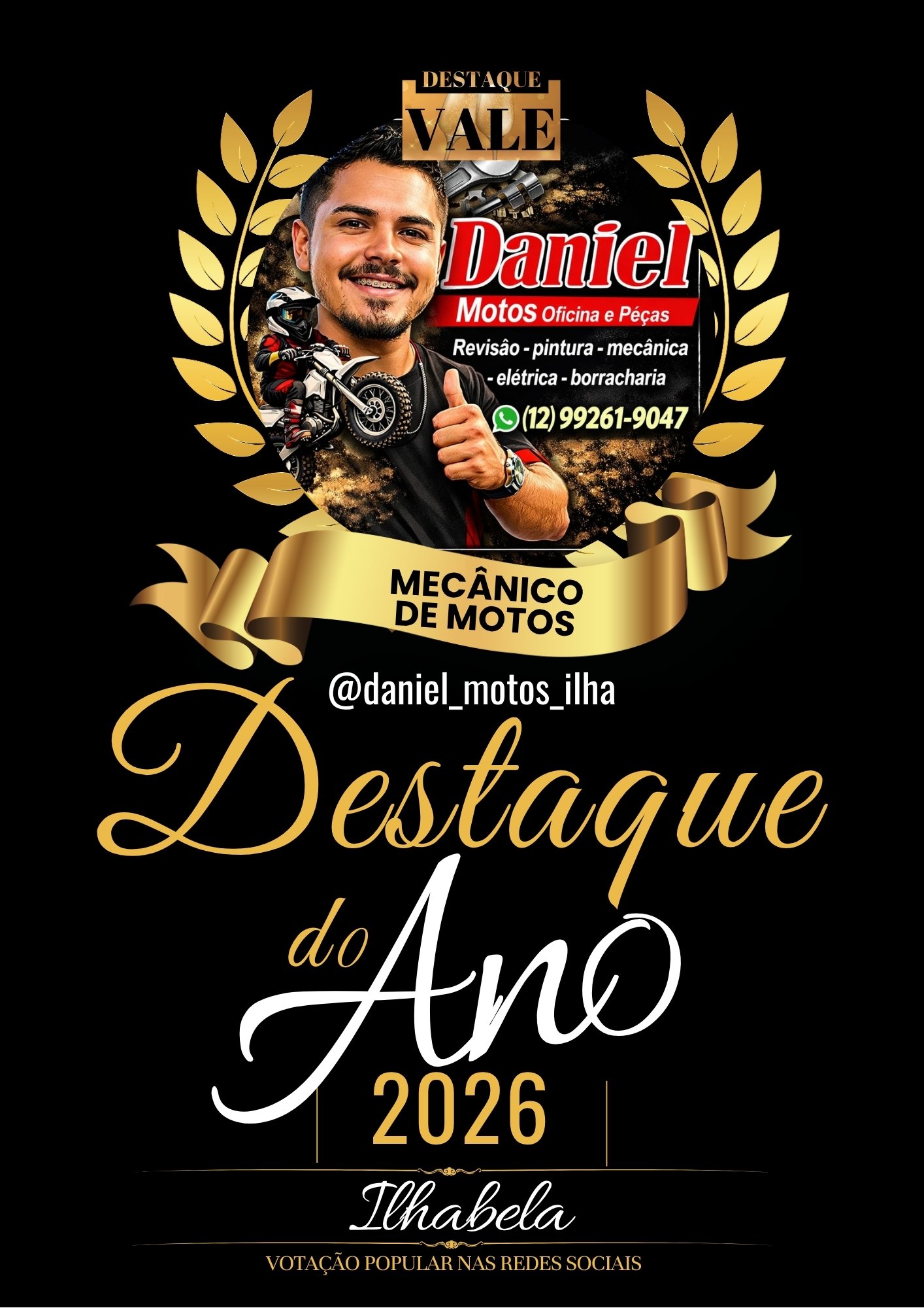 MECÂNICO DE MOTOS DANIEL DE ILHABELA É DESTAQUE!!!