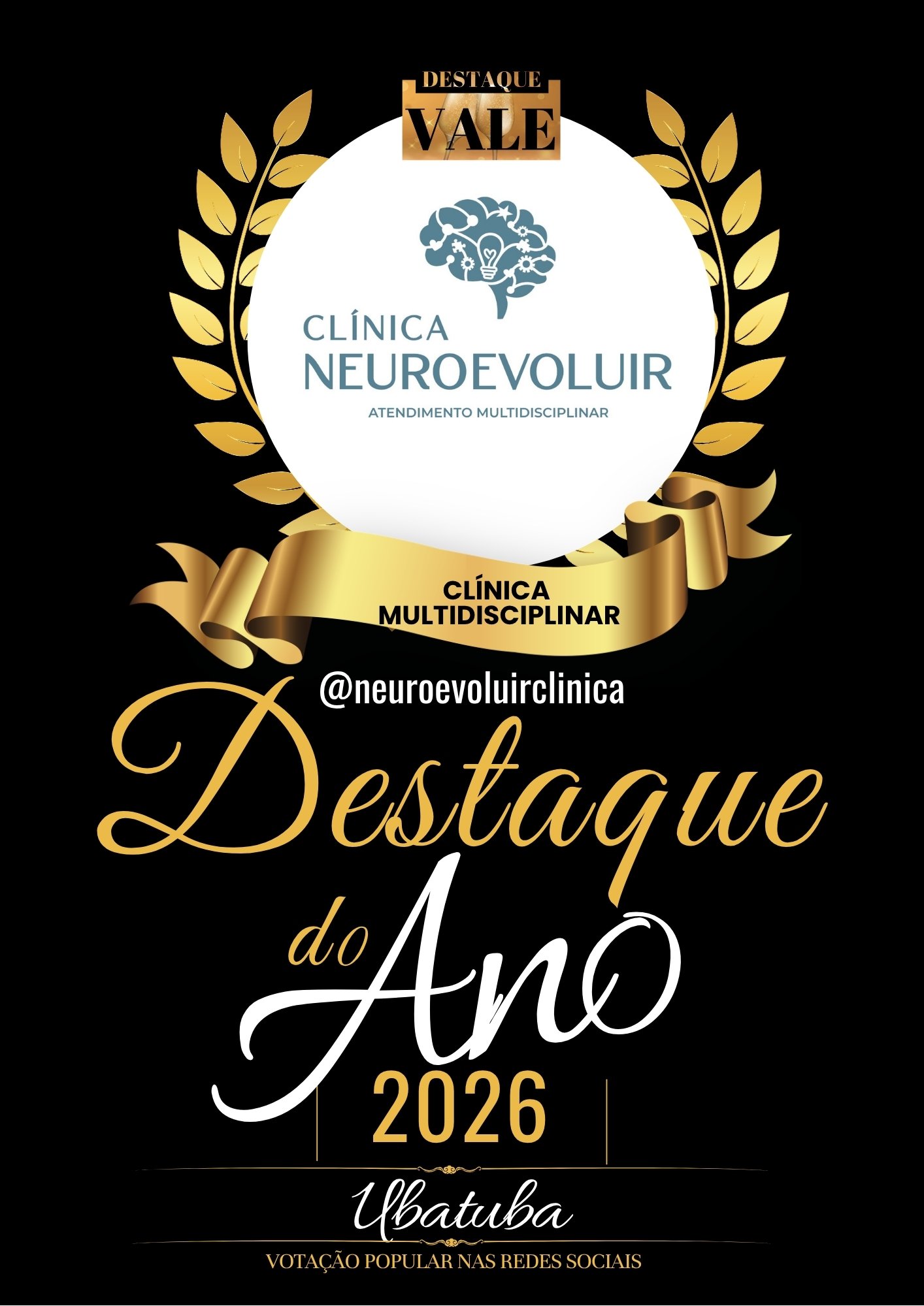 CLÍNICA NEUROEVOLUIR DE UBATUBA É DESTAQUE DO ANO 2026!!