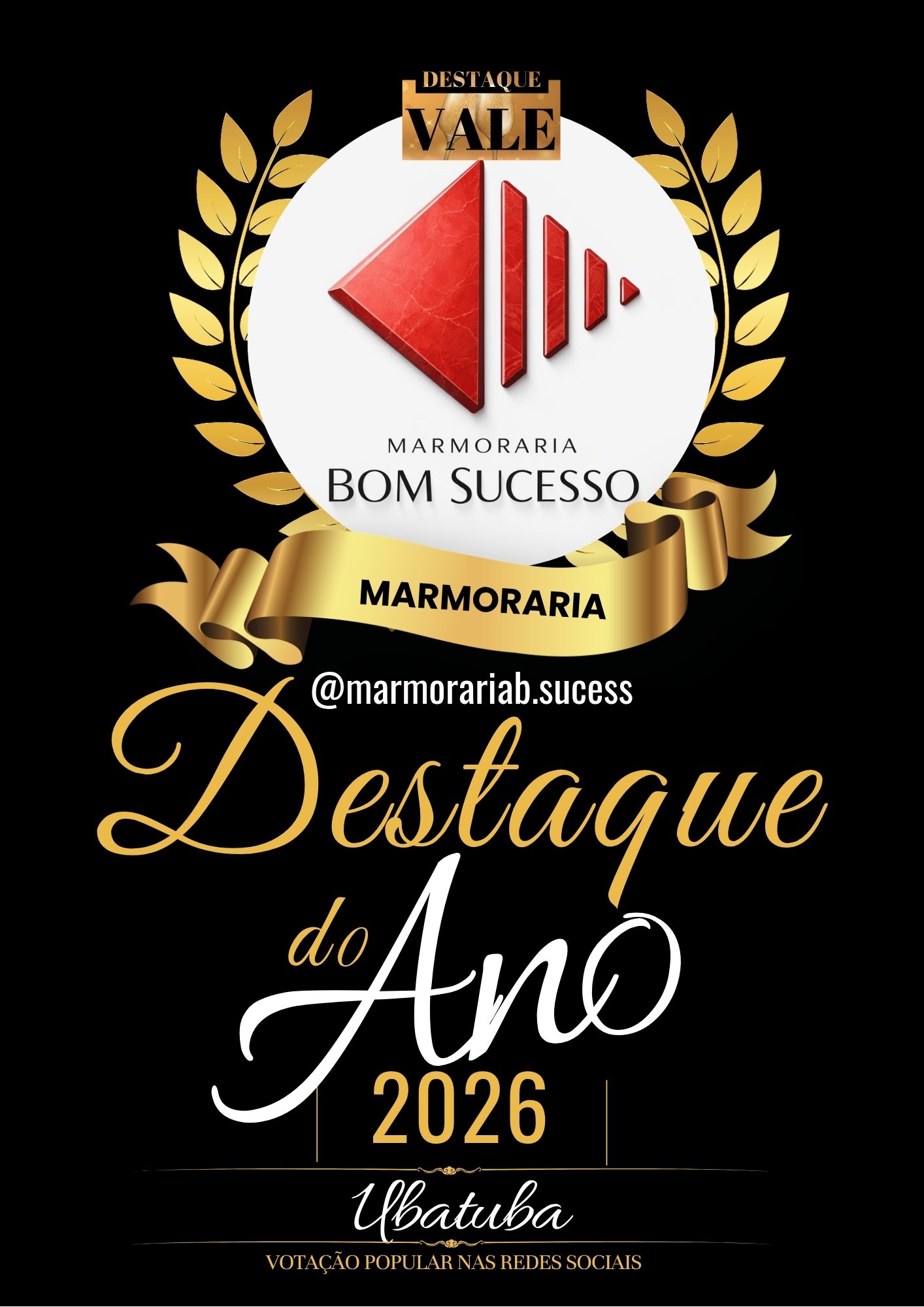 MARMORARIA BOM SUCESSO É DESTAQUE DO ANO 2026 UBATUBA!!!!